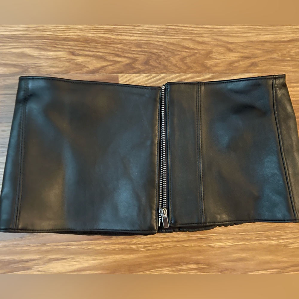 NEW Zara Leather Corset Cummerbund